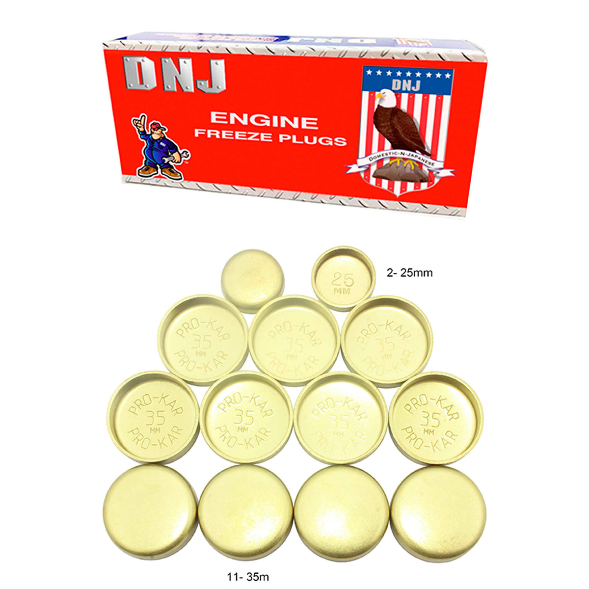 P. FSQ VP#2 × P. Griffin Mix spore【56】 Expansion Freeze Plug Kit — DNJ ENGINE COMPONENTS, INC.