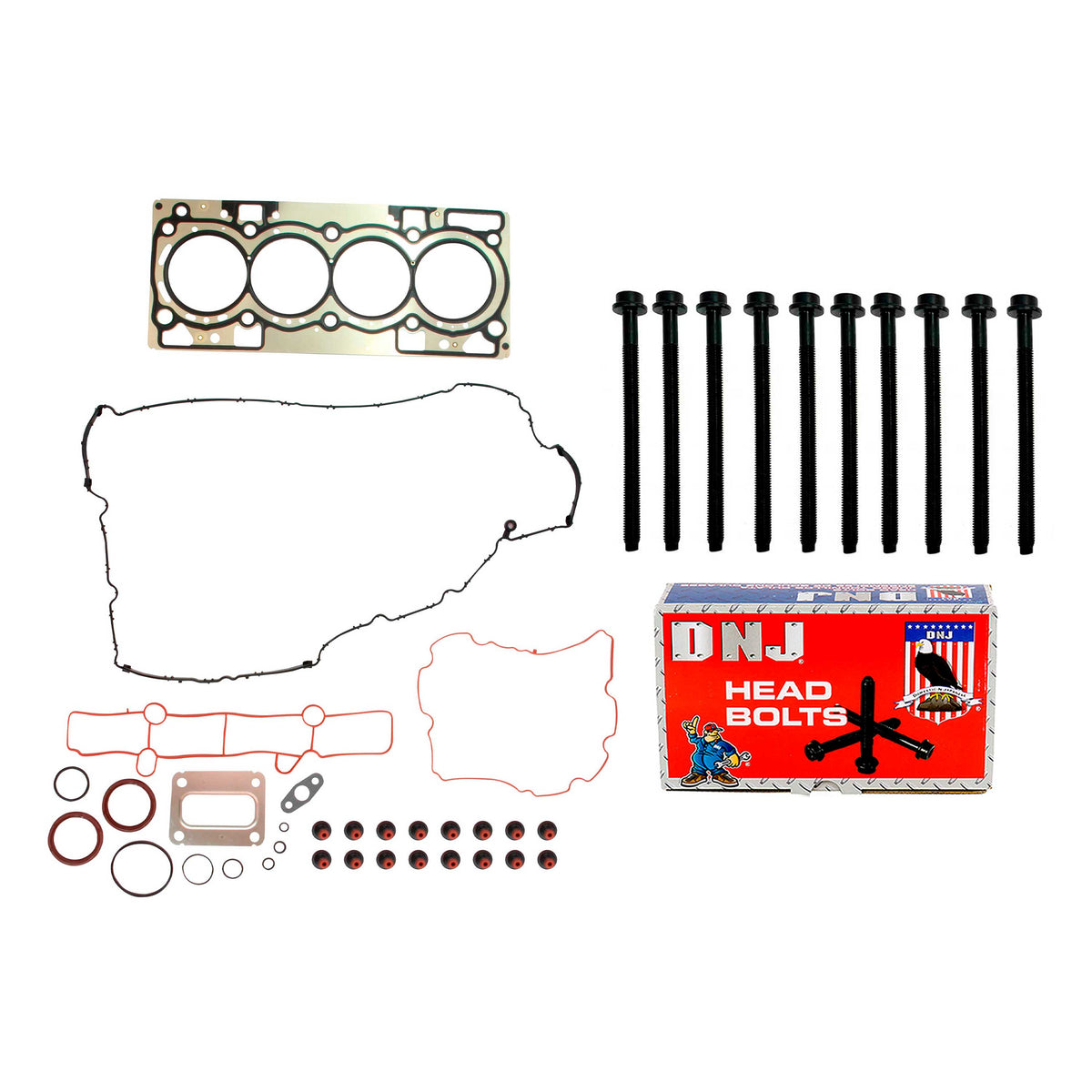 DNJ Cylinder Head Gasket Set With Head Bolts For 1987-1992 Chevrolet Astro 4.3L V6 Engine