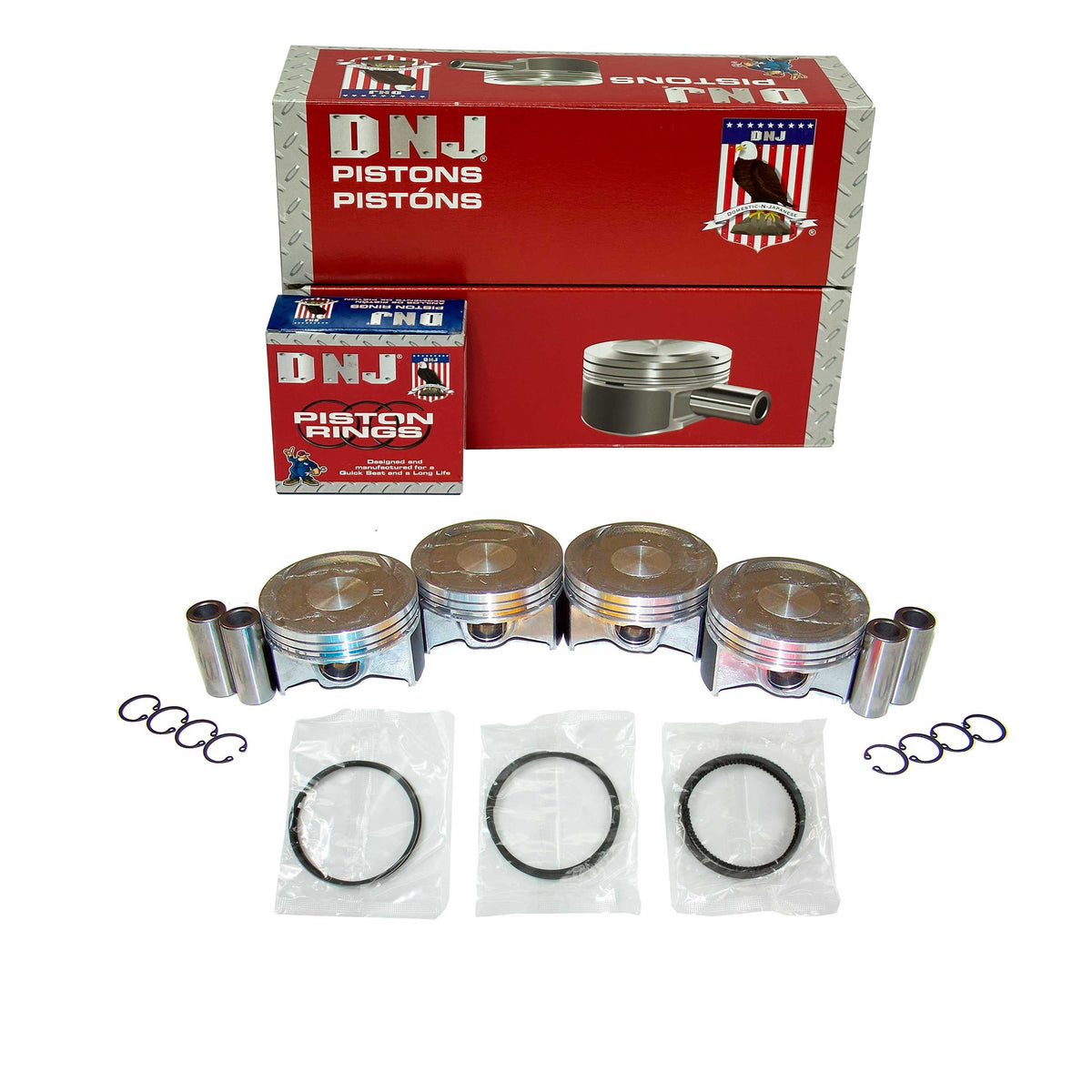 Engine Inner Rings Set Piston Set w/ Rings — DNJ ENGINE COMPONENTS, INC.