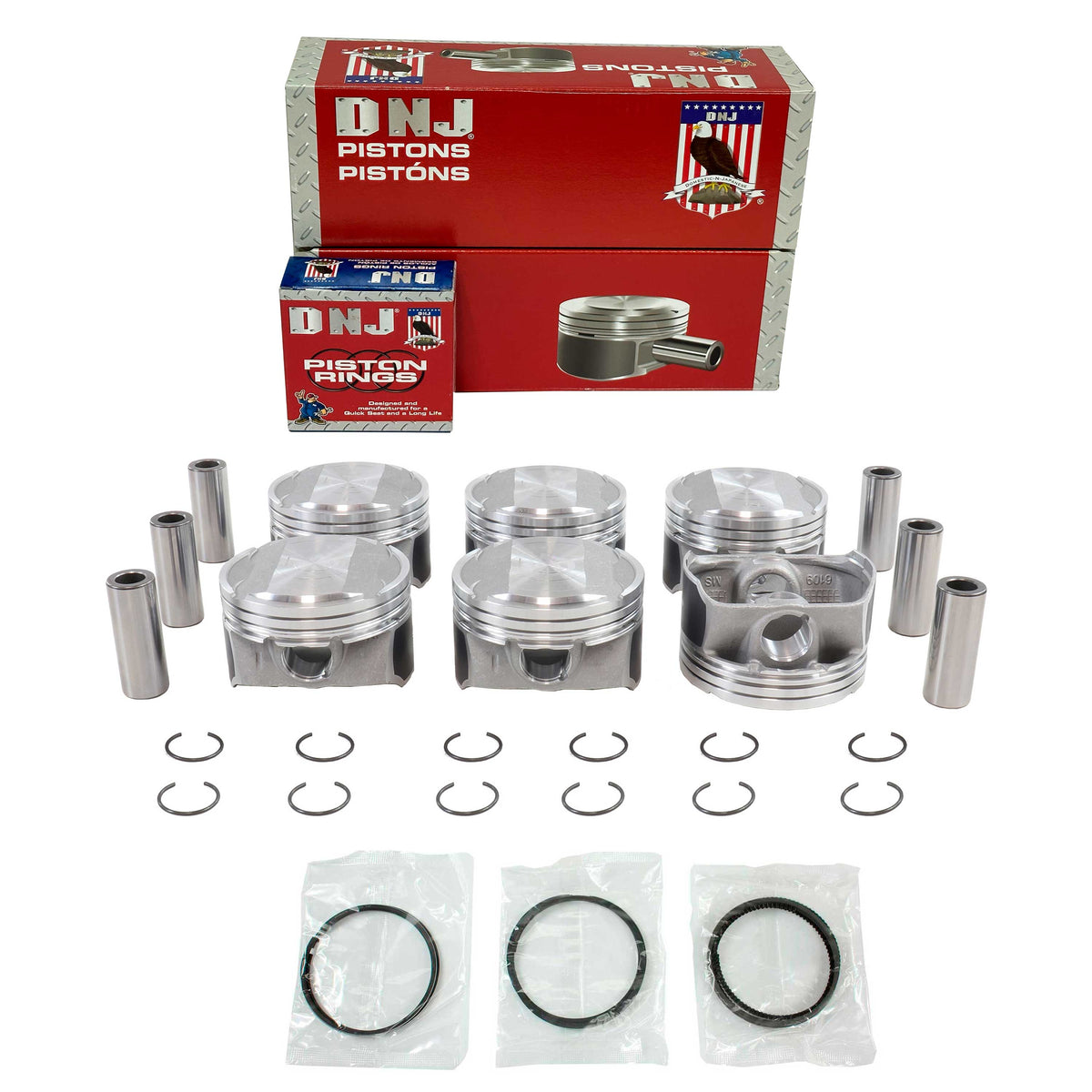 Engine Components Rings Engine Piston and Ring Kit โ DNJ ENGINE COMPONENTS, INC.