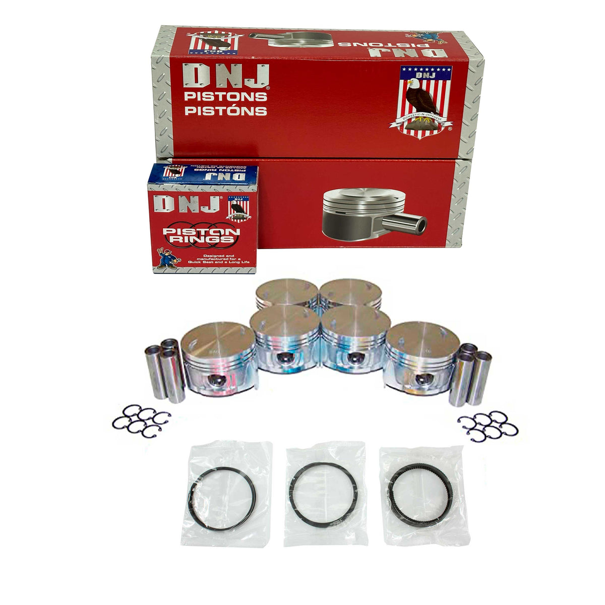 DNJ PR933 Piston Ring Set – Engine Rebuild Replacement Ring Set