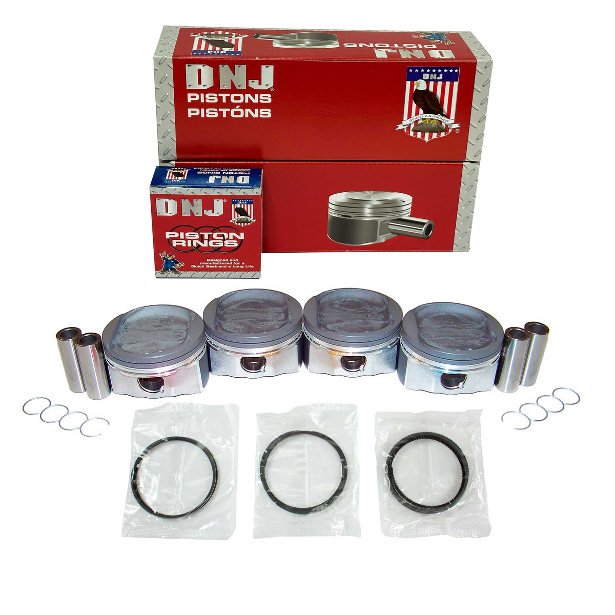 DNJ PR3104 Piston Ring Set Standard | Fits 1996-2005 GM 5.7L-6.0L V8 (Vortec) | 1.5x1.5x3.0 - View #7