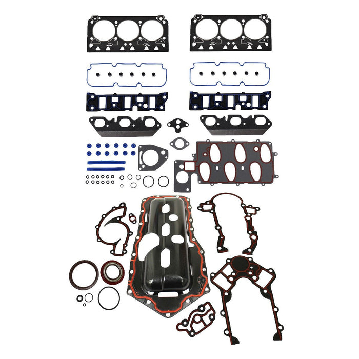 dnj gasket set 1995-1997 chevrolet,pontiac camaro,firebird,camaro v6 3.8l fgk3185