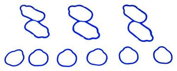 dnj intake manifold gasket set 2002-2003 saturn vue,vue v6 3.0l ig316