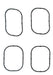 dnj intake manifold gasket set 2012-2017 ford focus,focus,focus l4 2.0l ig4236