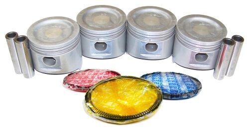 dnj piston set 1983-1989 chrysler,dodge,mitsubishi starion,conquest,starion l4 2.6l prk101b