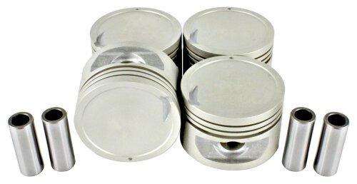 dnj piston set 1994-1999 hyundai scoupe,scoupe,accent l4 1.5l p121.20