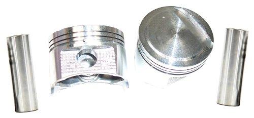 dnj piston set 1996-1998 hyundai elantra,elantra,tiburon l4 1.8l p124.20