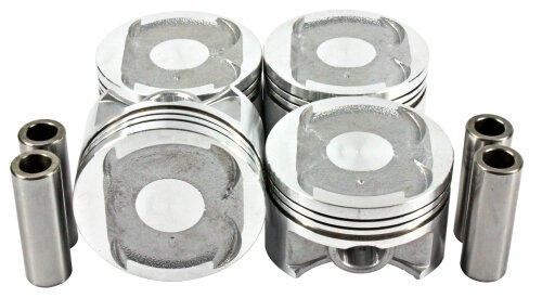 dnj piston set 1996-2000 honda civic,civic,civic del sol l4 1.6l p297.20