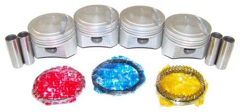 dnj piston set 1997-2001 hyundai tiburon,tiburon,elantra l4 2.0l prk124a