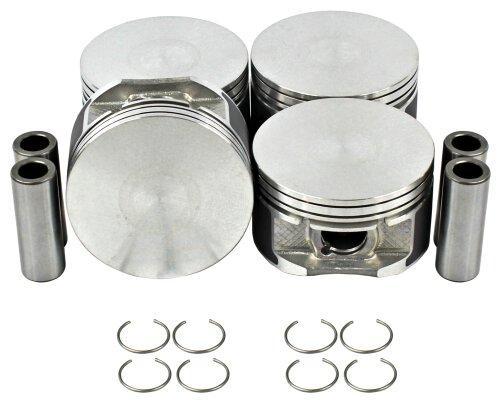 dnj piston set 1999-2002 chevrolet,oldsmobile,pontiac cavalier,malibu,alero l4 2.4l p334.20