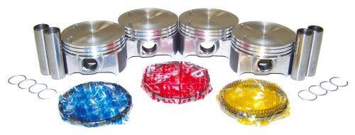 dnj piston set 1999-2002 saturn sc2,sl2,sw2 l4 1.9l prk312