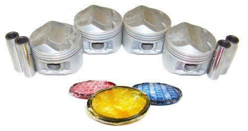 dnj piston set 2001-2010 chrysler,dodge,jeep pt cruiser,sebring,voyager l4 2.4l prk151a