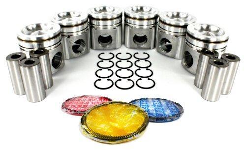 dnj piston set 2003-2004 dodge ram 2500,ram 2500,ram 3500 l6 5.9l prk1166