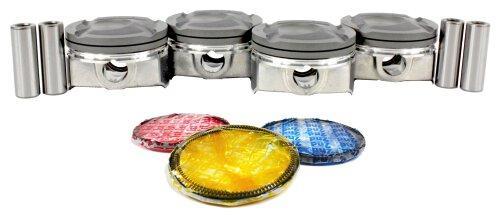 dnj piston set 2012-2019 hyundai,kia accent,veloster,rio l4 1.6l prk195