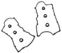 dnj valve cover gasket set 1992-1997 acura,honda,isuzu trooper,rodeo,trooper v6 3.2l vc350g