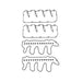 dnj valve cover gasket set 2004-2010 chevrolet,gmc,hummer silverado 2500 hd,silverado 3500,sierra 2500 hd v8 6.6l vc3221g